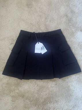 English factory cargo mini skirt